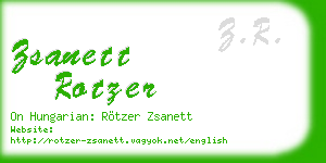 zsanett rotzer business card