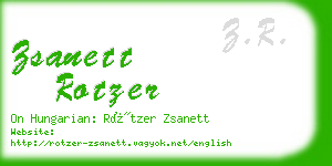 zsanett rotzer business card